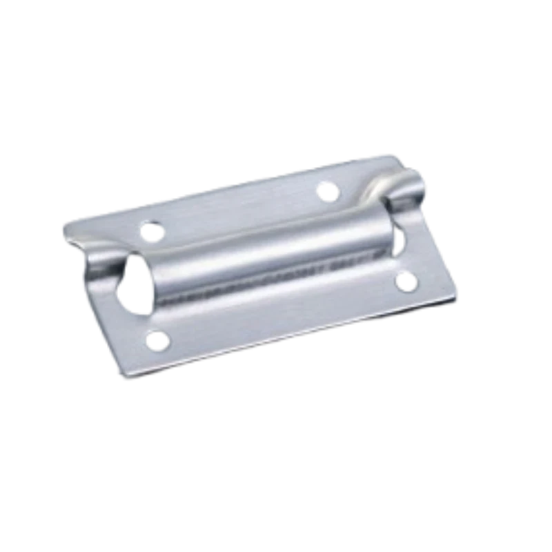 Metal hinge with four mounting holes
