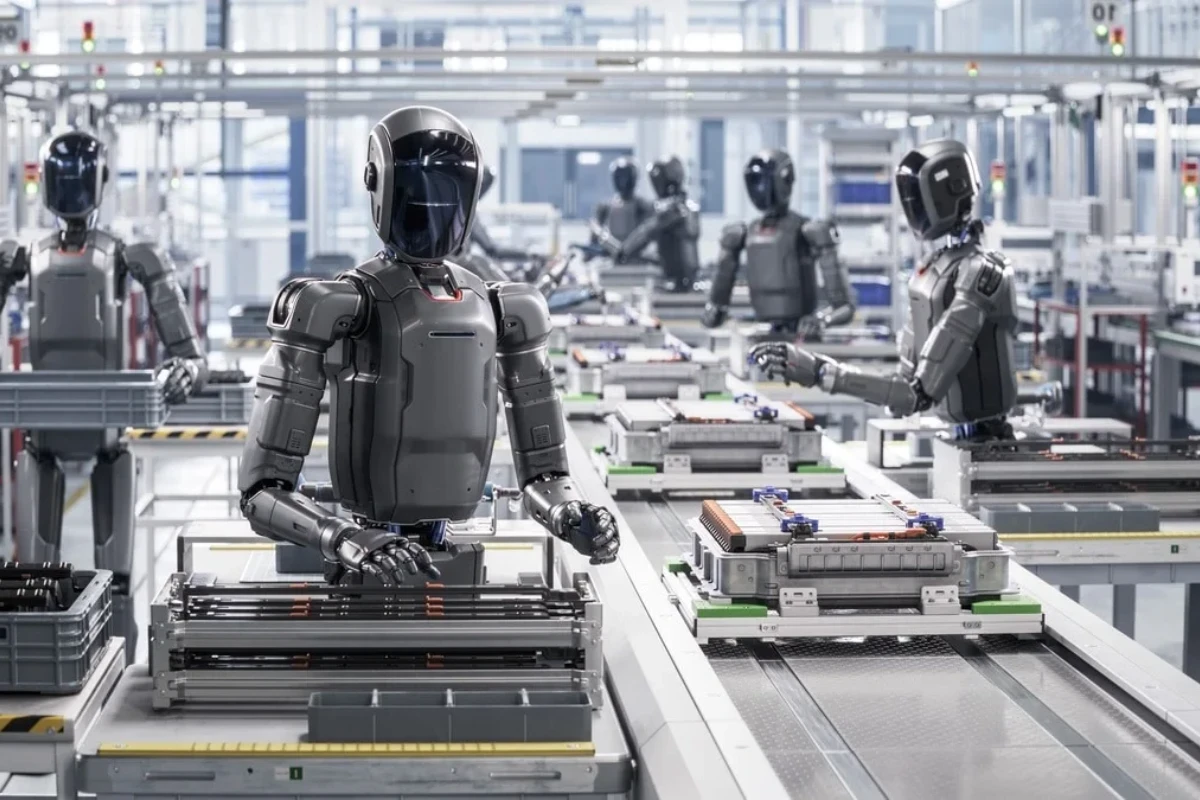 Ameca humanoid robot, an application example