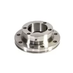 Metal flange with bolt holes